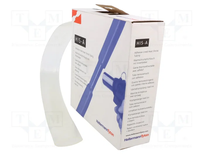 HELLERMANNTYTON Tubo termoretráctil transparente 24mm 3m HELLERMANNTYTON Tubo termoretráctil transparente 24mm 3m
