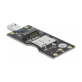 DeLOCK Convertidor USB 3.0 Tipo-A a M.2 Tecla B con ranura SIM