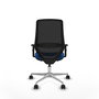PIQUERAS Y CRESPO Silla de oficina Mardos con mecanismo Sincro/Traslack Azul y Negro