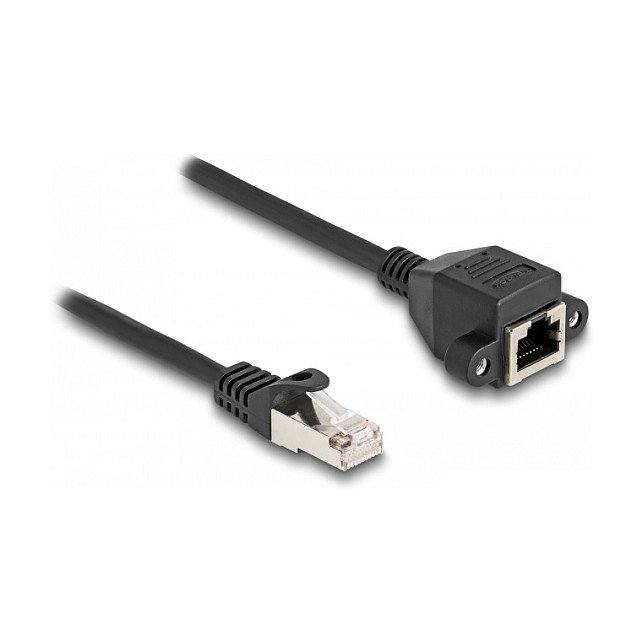 DeLOCK Cable de extensión RJ50 macho a hembra S/FTP 2 m negro DeLOCK Cable de extensión RJ50 macho a hembra S/FTP 2 m negro