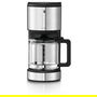 WMF 0412150011 Stelio Cafetera de Filtro 1.25L, 1000W, Negra/Acero Inoxidable, Semi-Automática con Jarra y Plato Caliente