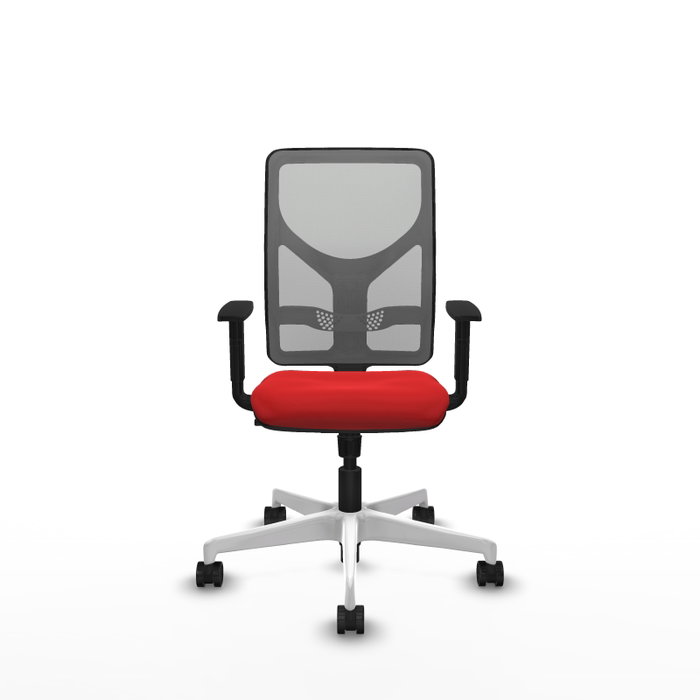 PIQUERAS Y CRESPO Silla de oficina Motilla con mecanismo Sincro, Rojo y Gris PIQUERAS Y CRESPO Silla de oficina Motilla con mecanismo Sincro, Rojo y Gris
