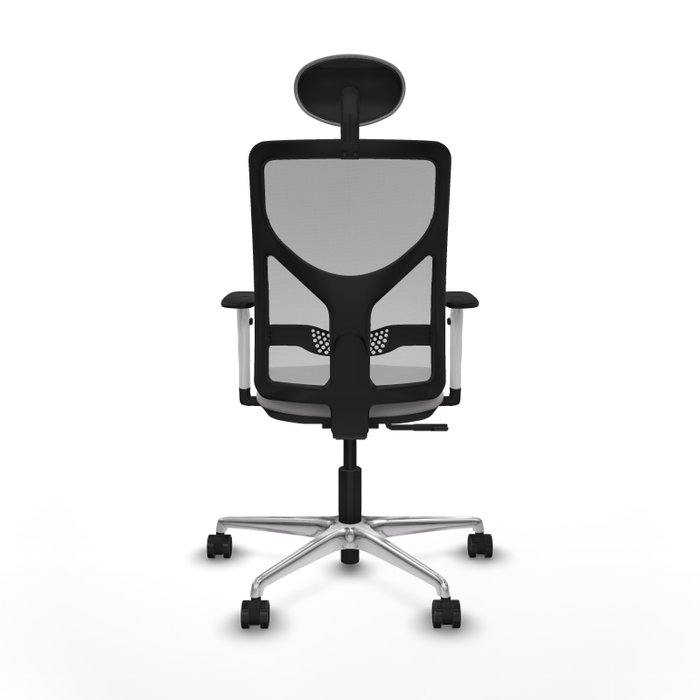 PIQUERAS Y CRESPO Silla de oficina Motilla con Mecanismo Sincro, Blanco y Gris