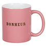 Home Deco Factory Mug 300 Ml Emotion Modelos Surtidos Rojo Amour Gris Rêve Rosa Bonheur Azul Bonjour