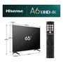 Hisense 65E6NT TV 4K Ultra HD 65" DLED Smart TV VIDAA HDR10+ Dolby Vision WiFi Bluetooth Negro 165 cm