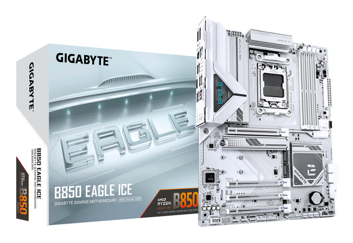 Gigabyte B850 EAGLE ICE Blanco