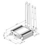 Teltonika RUT360 Router de red móvil Industrial 4G LTE Cat 6 Wi-Fi