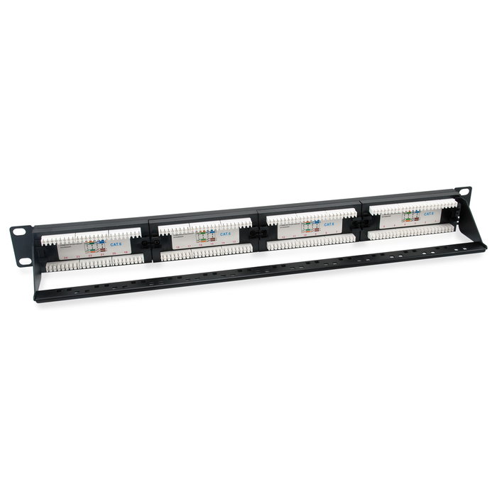 Equip Patch Panel 24 Puertos RJ45 Cat6 19" 1U Dual IDC Compatible