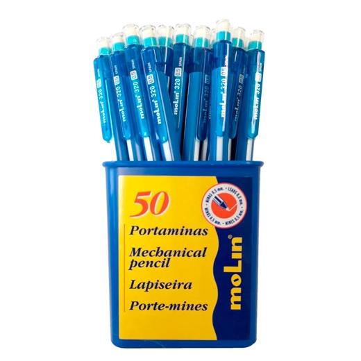 Molin Portaminas PM320 HB 0,5 mm Bote 50 Ud Azul Molin Portaminas PM320 HB 0,5 mm Bote 50 Ud Azul