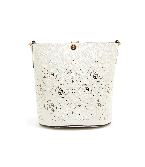 Guess Amara Bolso de tela Blanco con Logo 4G