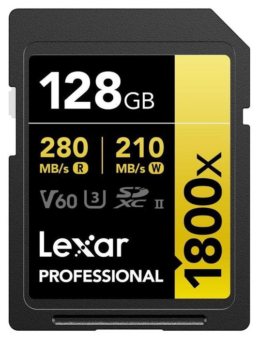 Lexar Tarjeta SDXC Professional 128 GB 1800X UHS-II