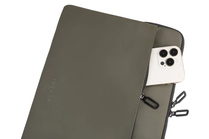 Tucano BFGOM1314-VM Maletín/Funda para Portátil 35,6 cm (14") Verde Resistente al Agua, Reciclado, Compatible Apple MacBook Pro