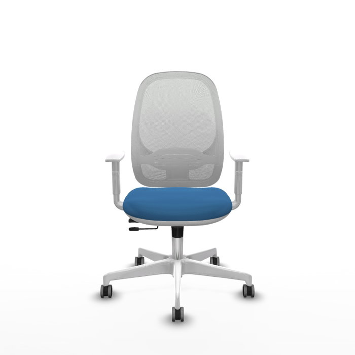 PIQUERAS Y CRESPO Silla de oficina Cilanco Azul claro y Blanco