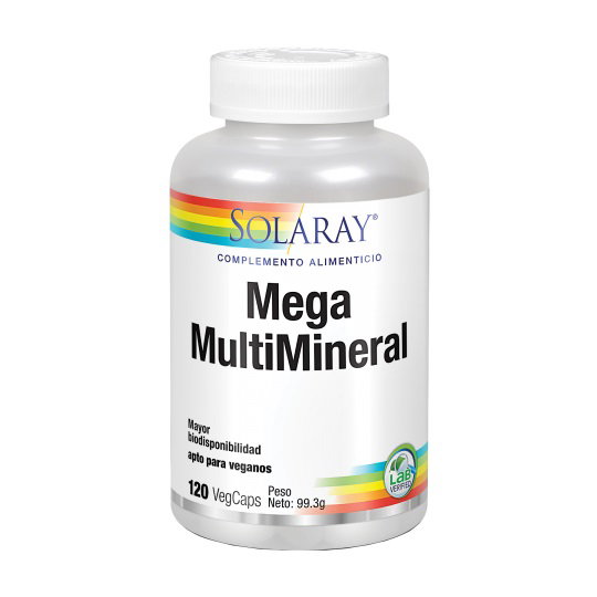 SOLARAY Mega Multi Mineral 120 Cápsulas