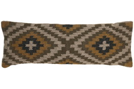 DKD Home Decor Cojín Kilim Multicolor Lana y Yute 30x85 cm