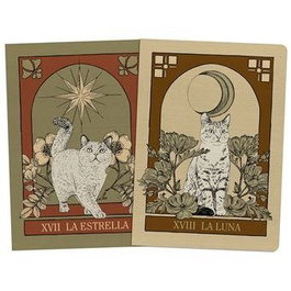 PLANETA GIFTS Pack 2 cuadernos cosidos tarot gatos, Laura Agusti - PLANETA GIFTS