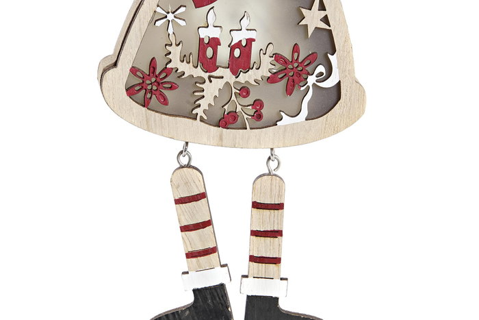 DKD Home Decor Decoración Colgante LED MDF Santa Surtido DKD Home Decor Decoración Colgante LED MDF Santa Surtido
