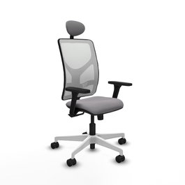PIQUERAS Y CRESPO Silla de oficina Motilla Gris y Blanco
