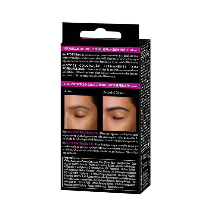 Syoss Tintura Permanente para Cejas #Negro 1 u