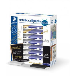 STAEDTLER Expositor de 70 Marcadores Metallic Calligraphy 8325