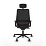 PIQUERAS Y CRESPO Silla de oficina Mardos con mecanismo Sincro, Morado y Negro