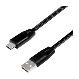 LogiLink Cable USB 2.0 a USB-C, 1 m, Negro