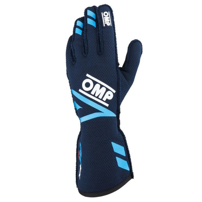 Omp Guantes One Evo Fx OMPIB0-0773-A01-244-XS FIA 8856-2018 Azul Marino-Cian Talla XS