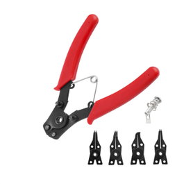 Workpro Alicates arandelas circlip 4-en-1, 155 mm