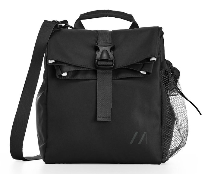 Muitomas COOLBAG15LBK Bolsa Térmica Nevera 15 Litros Negro con Asa y Bolsillo Lateral para Comida y Bebidas