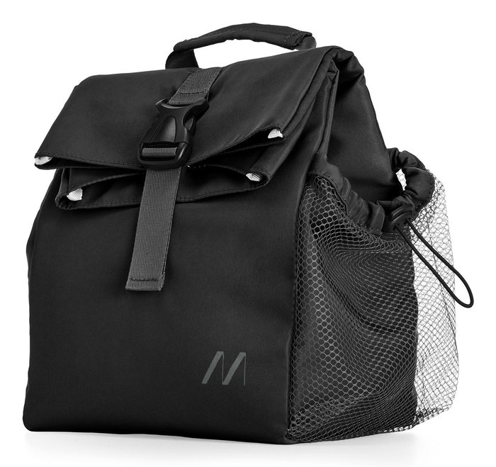 Muitomas COOLBAG15LBK Bolsa Térmica Nevera 15 Litros Negro con Asa y Bolsillo Lateral para Comida y Bebidas