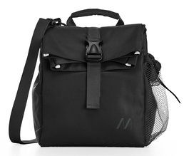 Muitomas COOLBAG15LBK Bolsa Térmica Nevera 15 Litros Negro con Asa y Bolsillo Lateral para Comida y Bebidas