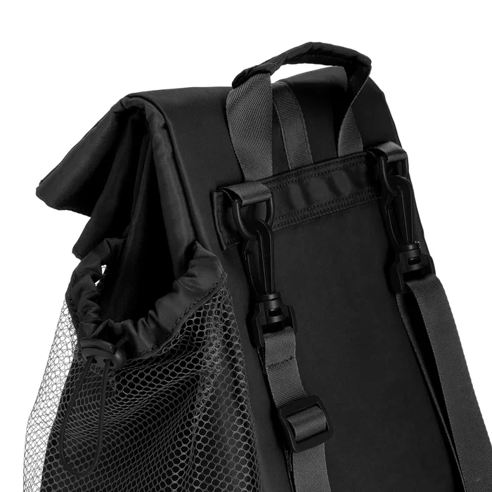Muitomas COOLBAG15LBK Bolsa Térmica Nevera 15 Litros Negro con Asa y Bolsillo Lateral para Comida y Bebidas