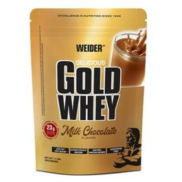WEIDER Gold Whey Chocolate 500Gr Proteína de Suero Concentrada de Alta Calidad para Volumen, Mantenimiento y Definición Muscular