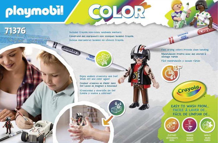 Playmobil Hot Rod Diversion para Colorear con Figura de Hombre y Accesorios, Edad Mínima 5 Años Playmobil Hot Rod Diversion para Colorear con Figura de Hombre y Accesorios, Edad Mínima 5 Años