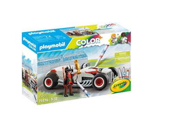 Playmobil Hot Rod Diversion para Colorear con Figura de Hombre y Accesorios, Edad Mínima 5 Años