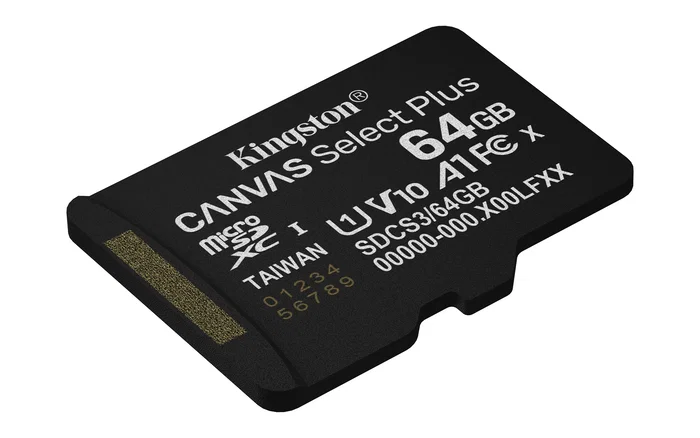 Kingston Canvas Select Plus MicroSDXC Tarjeta 64GB UHS-I Clase 10 U1 A1 V10 150MB/s, Compatible Android y Cámaras