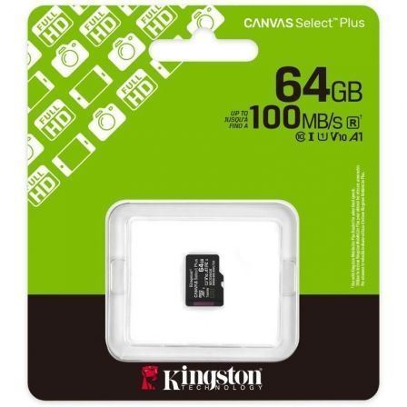 Kingston Canvas Select Plus microSDXC 64GB sin adaptador