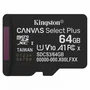 Kingston Canvas Select Plus microSDXC 64GB sin adaptador