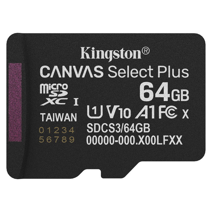 Kingston Canvas Select Plus Gen3 64GB MicroSDXC Kingston Canvas Select Plus Gen3 64GB MicroSDXC