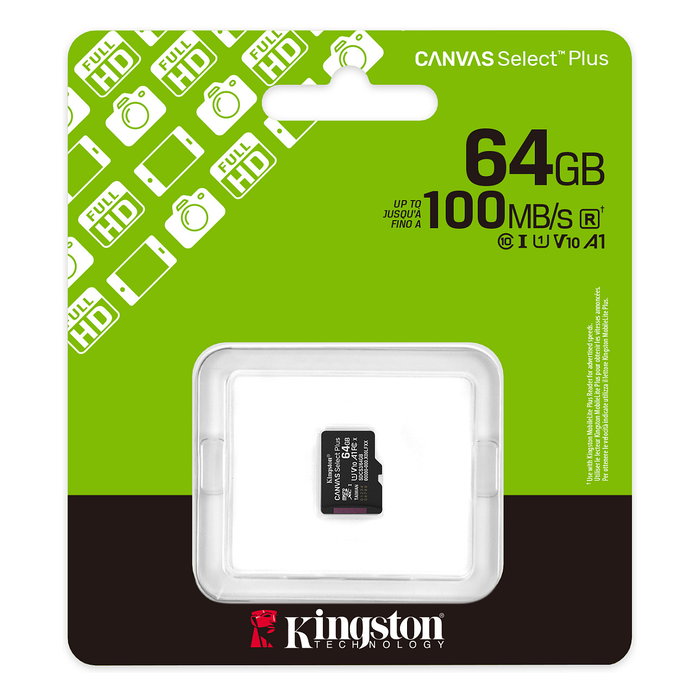 Kingston Canvas Select Plus Gen3 64GB MicroSDXC Kingston Canvas Select Plus Gen3 64GB MicroSDXC