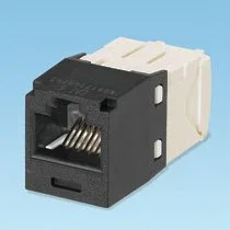 Panduit UTP RJ45 Tg-minijack Categoría 6 Conector Negro y Blanco para Cable de Red Ethernet