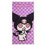 Cerdá Toalla de Microfibra Hello Kitty y Kuromi Morada 70x140 cm