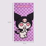 Cerdá Toalla de Microfibra Hello Kitty y Kuromi Morada 70x140 cm