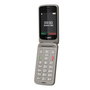 Gigaset Teléfono Móvil Senior GL595 Gris Diseño Tipo Concha Para Mayores