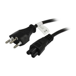 Synergy21 Cable de Alimentación 230V Tipo Suizo (J12) a C5 (Michymouse) 1.8m Negro - Para Ordenadores y Periféricos