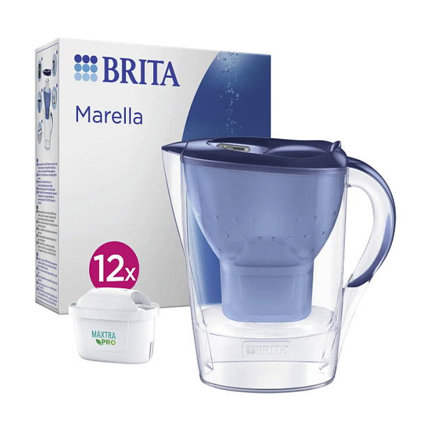Brita Marella Filtro de Agua Potabilizador Portátil Azul Incluye 12 Filtros Brita Marella Filtro de Agua Potabilizador Portátil Azul Incluye 12 Filtros