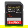 Sandisk SDSDXEP-1T00-GN4IN Tarjeta de Memoria SDXC UHS-II V60 de 1TB, Velocidad Lectura 280MB/s, Escritura 150MB/s, Clase 10