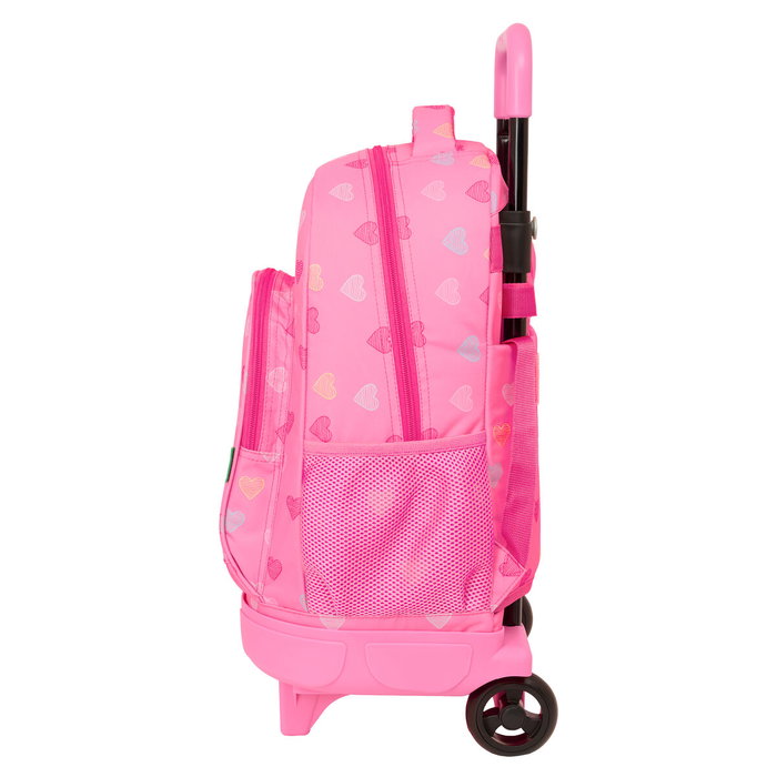 Safta Mochila con Ruedas Benetton Heart Extraíble Safta Mochila con Ruedas Benetton Heart Extraíble