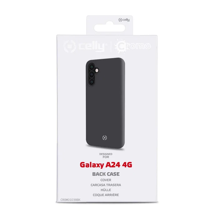 Celly Funda para Samsung Galaxy A24 4G (6.5") Cromo1038BK - Negro