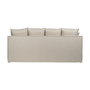 Sofá 4 Plazas Natural Tejido Salón 220 X 100 X 91 cm